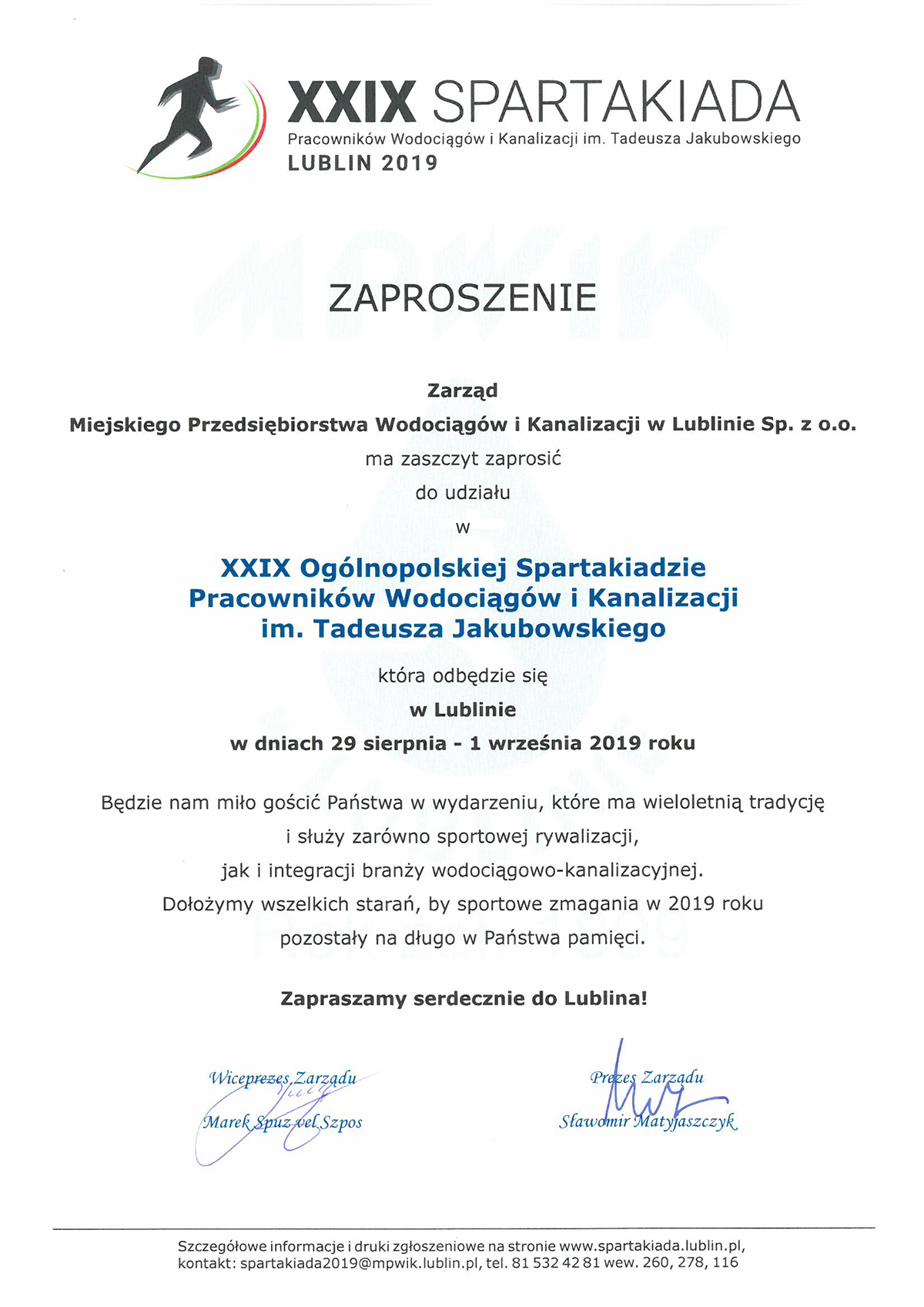 zaproszeniespartakiada